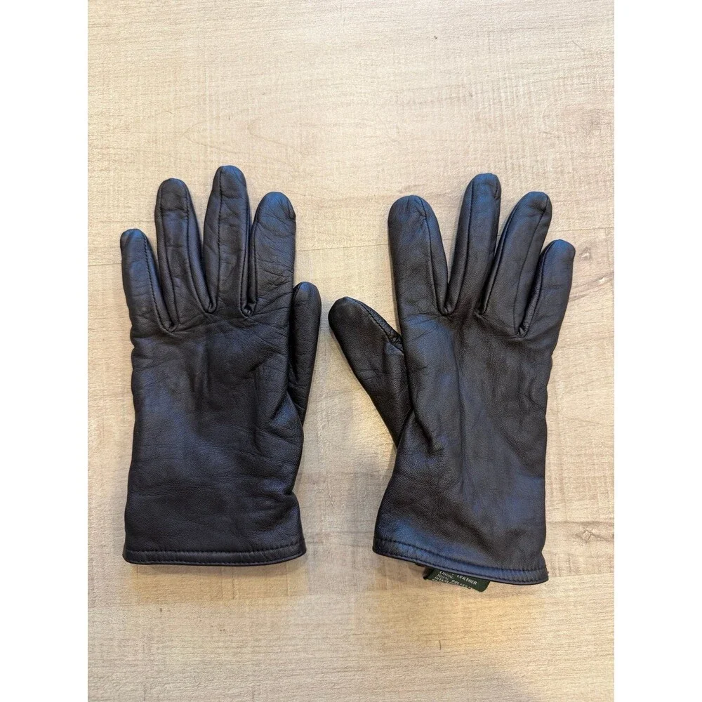 Genuine Leather Thinsulate 40g Gloves – Black – Medium
